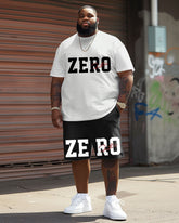 Street Casual Simple Letter Print Large Men's Suit